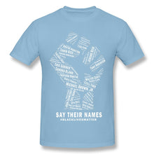 Load image into Gallery viewer, Say Their Names black T Shirt