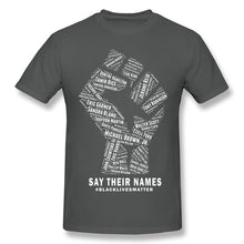 Load image into Gallery viewer, Say Their Names black T Shirt
