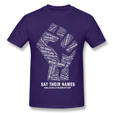 Load image into Gallery viewer, Say Their Names black T Shirt