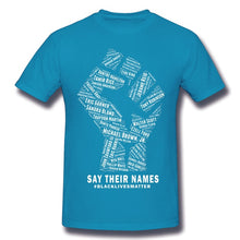 Load image into Gallery viewer, Say Their Names black T Shirt