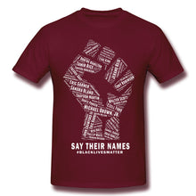 Load image into Gallery viewer, Say Their Names black T Shirt