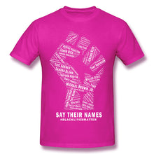 Load image into Gallery viewer, Say Their Names black T Shirt