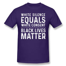 Load image into Gallery viewer, George Floyd T Shirt White Silence Equals White Consent