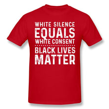 Load image into Gallery viewer, George Floyd T Shirt White Silence Equals White Consent