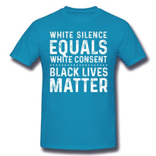 Load image into Gallery viewer, George Floyd T Shirt White Silence Equals White Consent
