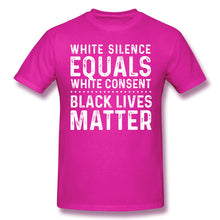 Load image into Gallery viewer, George Floyd T Shirt White Silence Equals White Consent