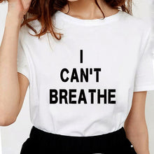 Load image into Gallery viewer, ANTI-RACISM Justice For George Floyd T Shirts Women Letter