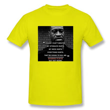 Load image into Gallery viewer, Please I Can_t Breathe George Floyd Men's Basic Short Sleeve T-Shirt European Size
