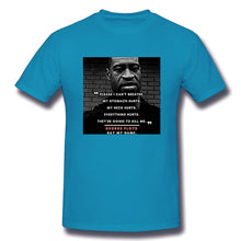Load image into Gallery viewer, Please I Can_t Breathe George Floyd Men's Basic Short Sleeve T-Shirt European Size
