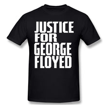 Load image into Gallery viewer, Justice For George Floyd Black Lives Matter Support black T Shirt
