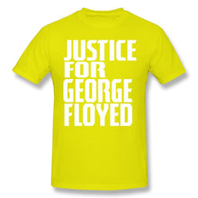 Load image into Gallery viewer, Justice For George Floyd Black Lives Matter Support black T Shirt
