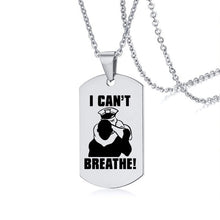Load image into Gallery viewer, USA Black Resist Fist I Can't Breathe Pendant Necklace Stainless Steel George Floyd Black Lives Matter Necklaces Jewelry
