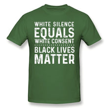 Load image into Gallery viewer, George Floyd T Shirt White Silence Equals White Consent

