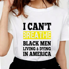 Load image into Gallery viewer, ANTI-RACISM Justice For George Floyd T Shirts Women Letter
