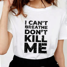 Load image into Gallery viewer, ANTI-RACISM Justice For George Floyd T Shirts Women Letter
