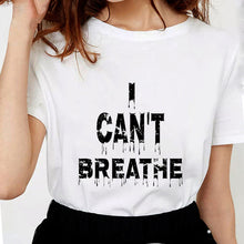 Load image into Gallery viewer, ANTI-RACISM Justice For George Floyd T Shirts Women Letter
