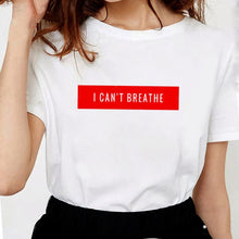 Load image into Gallery viewer, ANTI-RACISM Justice For George Floyd T Shirts Women Letter
