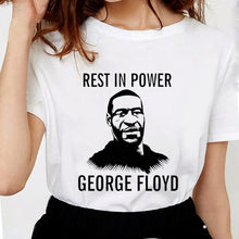 Load image into Gallery viewer, ANTI-RACISM Justice For George Floyd T Shirts Women Letter

