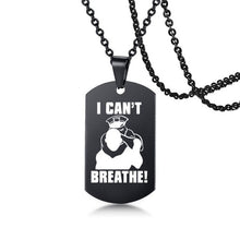 Load image into Gallery viewer, Black Keepsake Pendant Stainless Steel Necklaces Support George Floyd
