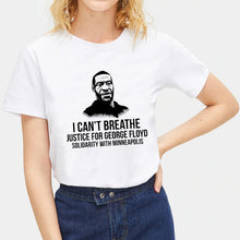 Load image into Gallery viewer, I Can't Breath George Floyd T Shirt Women
