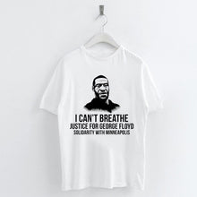 Load image into Gallery viewer, I Can't Breath George Floyd T Shirt Women
